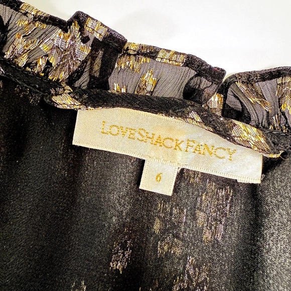 LoveShackFancy Rina Fil Coupé Mini Dress -  Size 6 - Retail $595 ✨🌟🖤 - Picture 9 of 16